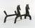 Mid-Century Modern Mid-Century Brutalist Wrought Iron Horse Andirons or Fire Dogs, 1950s, Set of 2 For Sale - Image 3 of 6