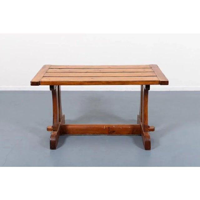 Lacquered solid pine ‘Berga’ table designed by David Rosén and produced by Nordiska Kompaniet (NK) in Sweden, 1950’s....