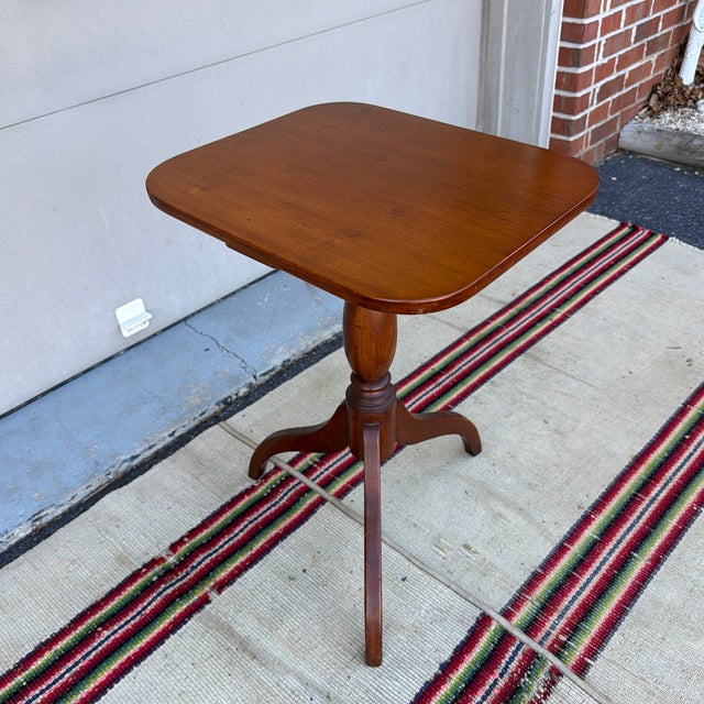 Antique Cherry Federal Spider-Leg Candlestand, New England, Circa 1820s For Sale - Image 12 of 12