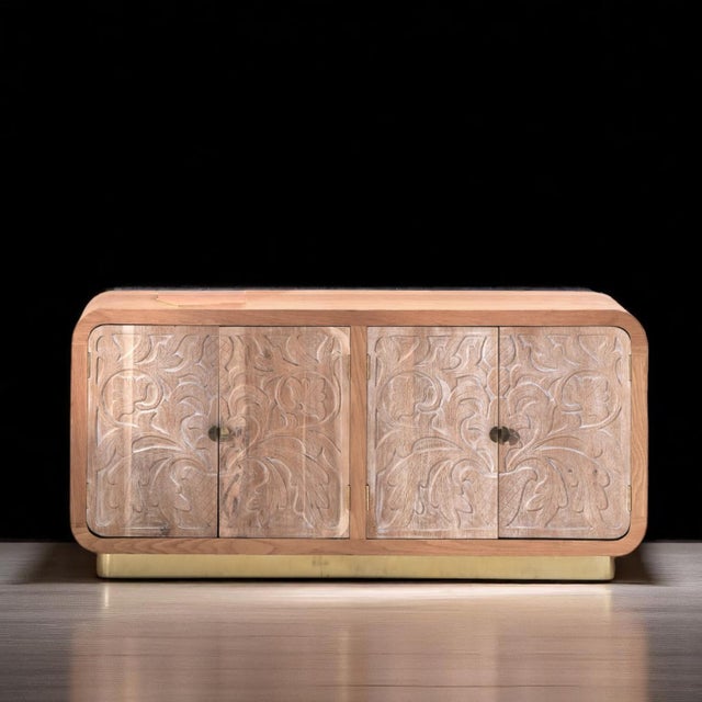 Loomlan Halvindra Four Doors Wood Sideboard For Sale In Washington DC - Image 6 of 7