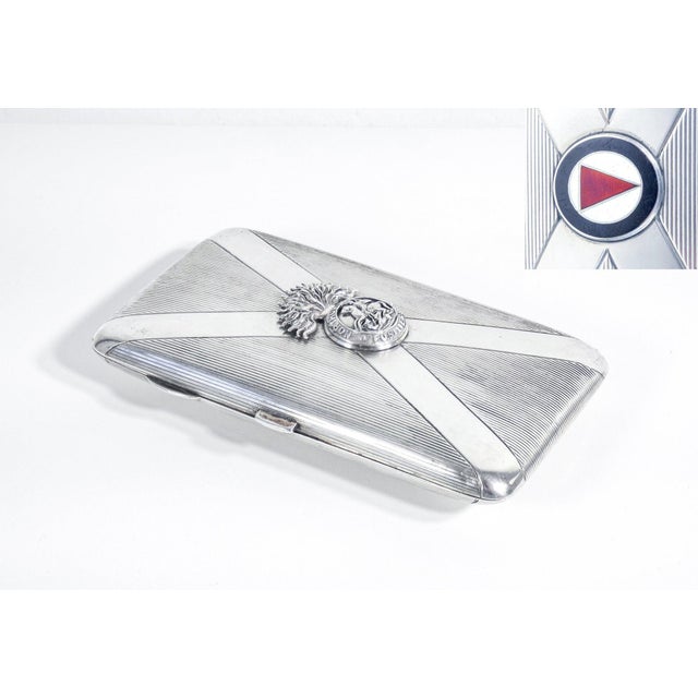 Sterling Silver Cigarette Case, 1918 For Sale - Image 13 of 18