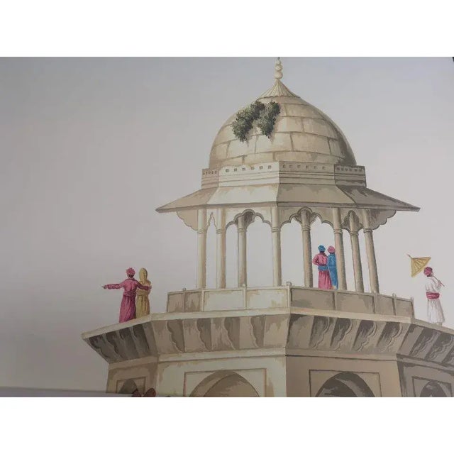 Asian 36" * H96" * 13ps, Eearly View of India Panoramic Wallpaper, 13-Panel Panoramic Set (Sold Per Panel) For Sale - Image 3 of 13