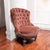 Late 20th Century Victorian Style Tufted Slipper Chair in Pink Velvet For Sale - Image 4 of 18