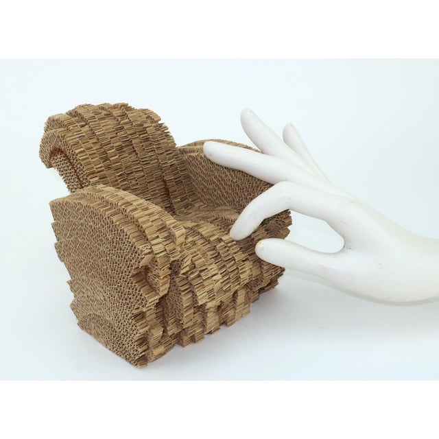 Miniature Frank Gehry Little Beaver Corrugated Cardboard Vitra Chair For Sale - Image 9 of 9