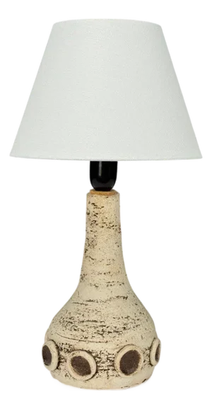 Danish Modern, Crackle Stoneware, Table Lamp, Denmark, 1970s