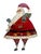 Traditional Vintage Hand Painted Folk Art Wooden Santa For Sale - Image 3 of 7
