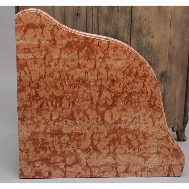 French Inlaid Tulipwood and Marble Top Corner Cupboard, 1700s For Sale - Image 5 of 11