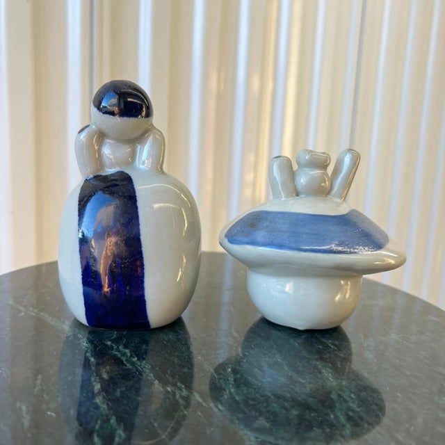 Vintage Figurative Studio Pottery Salt and Pepper Shakers - A Pair For Sale In Charleston - Image 6 of 8
