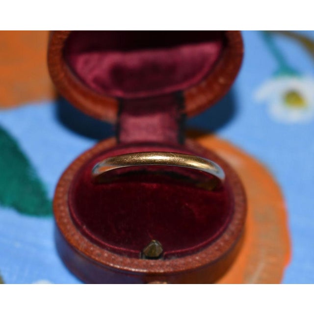 Mid 20th Century 18k Yellow Gold Wedding Band, Size 10.25 For Sale - Image 5 of 6