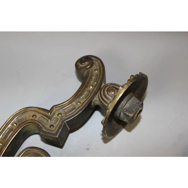 Gold 19th Century Bronze Door Knocker For Sale - Image 8 of 14