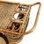 Tan 1930s Restored Art Deco Stick Rattan Two-Tier Bar Cart W/ Woven WickerTops For Sale - Image 8 of 9