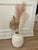 2000 - 2009 Sporvil Portugal Textured White Ribbed Ceramic Floor Vase For Sale - Image 5 of 8