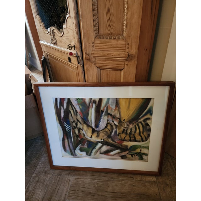 Isabel Stensland Pastel Animal Drawing For Sale In San Antonio - Image 6 of 9