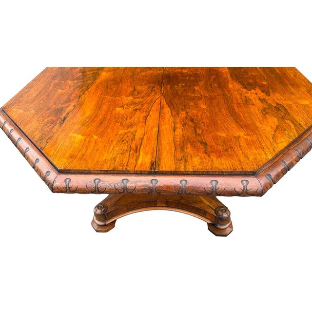 Early Victorian Rosewood Center Table For Sale In Boston - Image 6 of 9