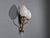 1950s 1950s Swedish Modern, Double Wall Light, Brass, Opaline Glass For Sale - Image 5 of 10