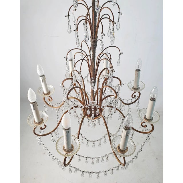 1950s Empire Style Genovese Chandelier For Sale - Image 5 of 13