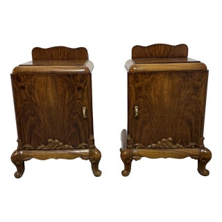 Italian Art Deco Bedside Tables, 1940, Set of 2 For Sale