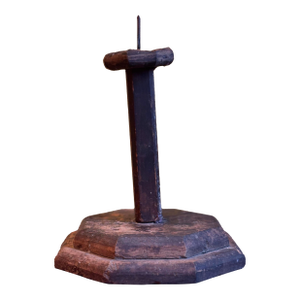 Japanese Antique Candle Stick 1800s-1860s / Wabi Sabi Object Figurine