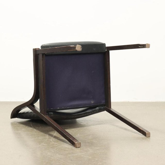 Black Dining Chairs, 1960s, Set of 3 For Sale - Image 8 of 9