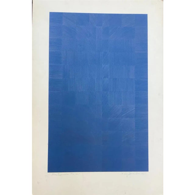 1973 "Blastogenesis #22" Minimalist Acrylic Painting on Board by Dean Drahos For Sale - Image 4 of 5