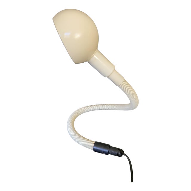 Vintage White Hebi Lamp in Cream White by Isao Hosoe for Valenti, 1970s For Sale