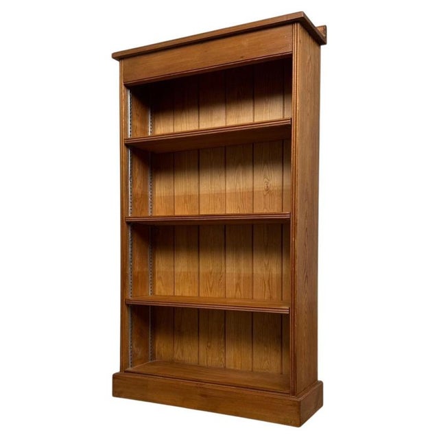 2000 - 2009 Vintage 20th Century English Pine Open Bookcase For Sale - Image 5 of 11