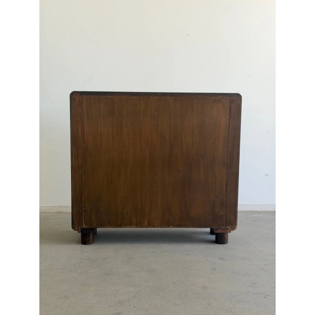 Vintage Oak Bookcase Cylinder Legs For Sale - Image 13 of 16