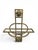 Art Nouveau Gilt Brass Wall-Mounted Magazine Rack, 1910 For Sale - Image 6 of 13