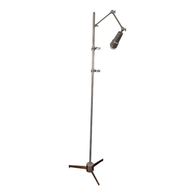 Mid 20th Century Arredoluce Style Chrome Easel Lamp For Sale
