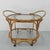 Bamboo Rattan Serving Trolley on Castors, 1950s For Sale - Image 13 of 18