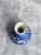 Chinoiserie Flow Blue Porcelain Vase With Traditional Asian Landscape For Sale - Image 3 of 12