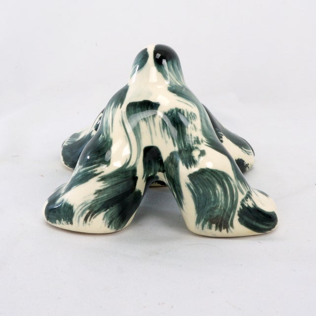 1950s Vintage Ceramic Puppy Planter n.s. Co. 1950's For Sale - Image 5 of 10