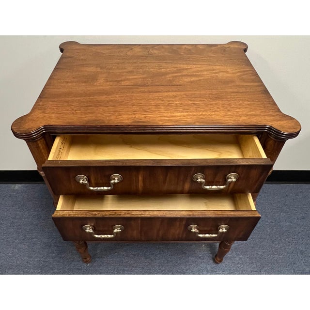 Wood Ethan Allen Mahogany Melville Nightstand For Sale - Image 7 of 11