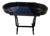 Theodore Alexander Black Lacquer Tray Table, Ateliers De La Madeleine Desk For Sale