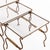 A Set of French Gilt Iron Nesting Tables, C 1950. For Sale In Philadelphia - Image 6 of 7