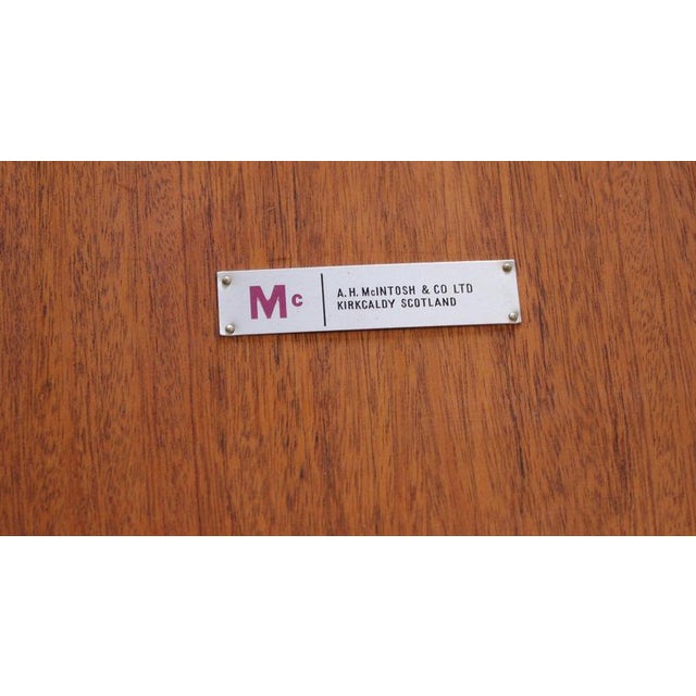 Mid-Century Round Extending Teak Dining Table from McIntosh, 1970s For Sale - Image 12 of 13