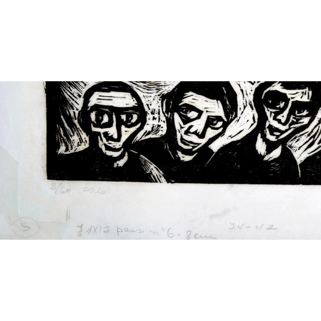 1960s "Queremos Chuva!" - "We Want Rain!"- Mid Century Brazilian Figurative Abstract by Isa Aderne For Sale - Image 5 of 8