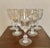 Vintage Modern Clear Gilt Tiffin Glass Wine Glasses - Set of 6 For Sale In San Diego - Image 6 of 6