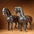 Late 19th Century Pair of Cloisonné Enamel Gilt Bronze Horse Figures, 14200g Total, Qianlong Mark For Sale - Image 4 of 10