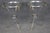 French Pair of French Brass and Steel Jansen Style Glass Top Gueridon End Tables For Sale - Image 3 of 9