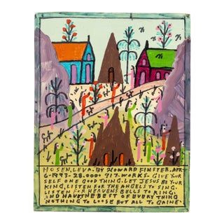 Howard Finster "Hosen Leva", 1993 For Sale