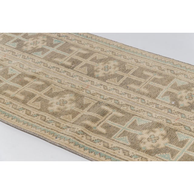 Antique Vintage Floral Runner Rug For Sale - Image 6 of 10