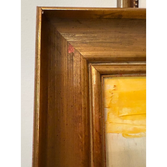 Wood Signed, Square Framed George Barrell / Italo Botti Floral For Sale - Image 7 of 11