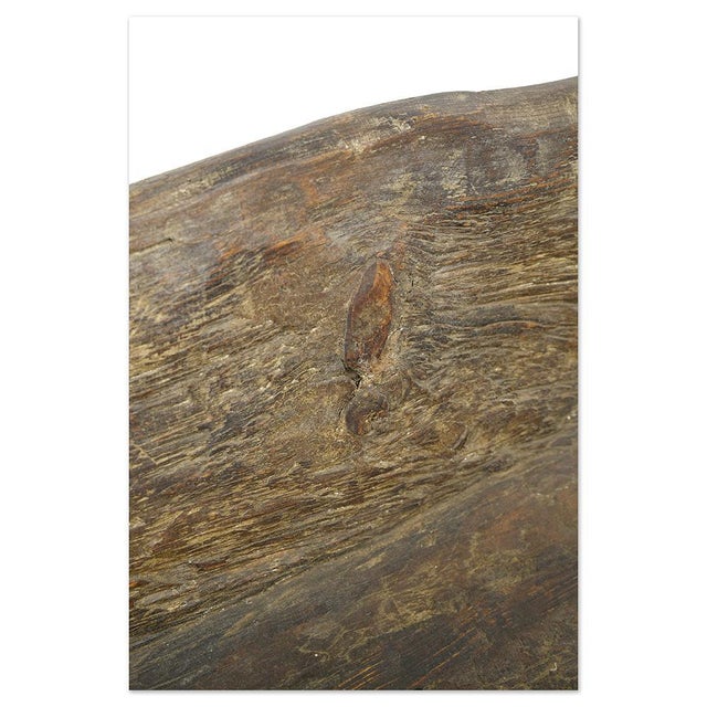 Antique Hand-Carved Solid Wood Trough For Sale - Image 3 of 6