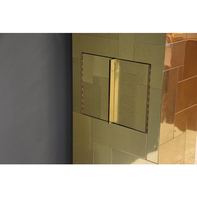 Mid-Century Modern 1970s Paul Evans Cityscape Brass Headboard For Sale - Image 3 of 12