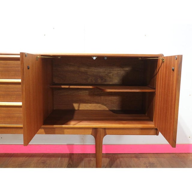 1960s 1960s Mid Century Modern Vintage Teak Sideboard Credenza in the Style McIntosh For Sale - Image 5 of 14