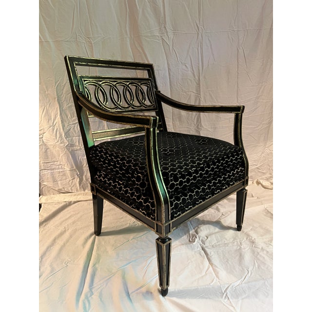 2000 - 2009 Century Furniture Neoclassical Style Occasional Chair For Sale - Image 5 of 5