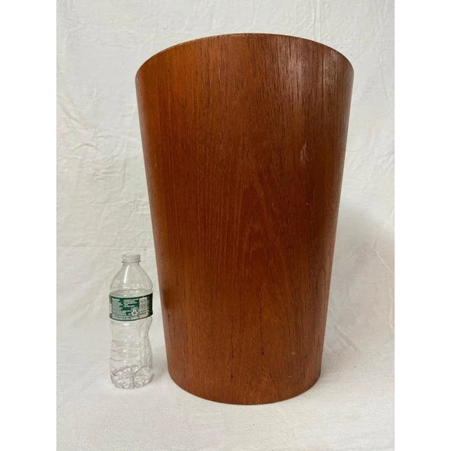 1960s Large Mid Century Modern Teak Waste Paper Bin by Martin Aberg for Servex For Sale - Image 5 of 12
