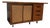 Mid Century Walnut & Cane Front Credenza W Refinished Top For Sale