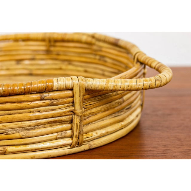 Rattan Basket Finland, 1950s For Sale - Image 4 of 6